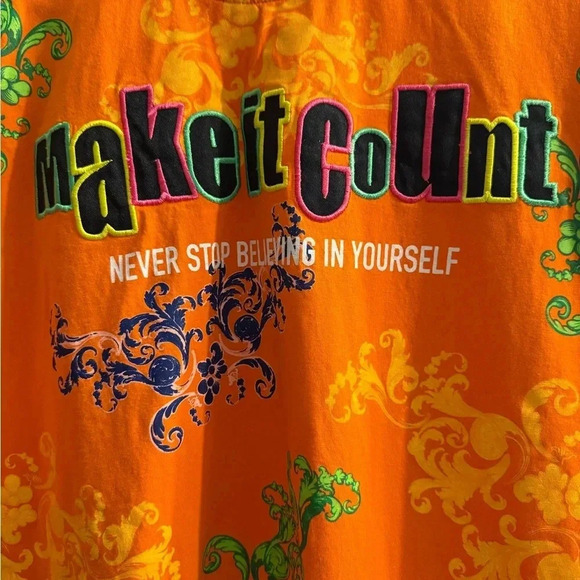 Men’s Switch Remarkable brand short sleeve t shirt “MAKE IT COUNT”on front XL - Picture 2 of 8